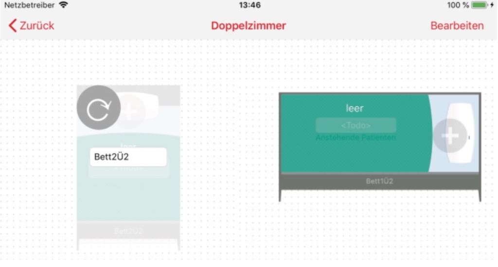 tomedo iOS App – Bettenbelegung