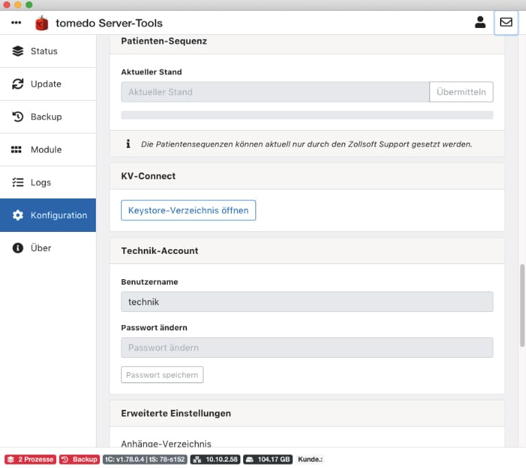 tomedo handbuch kv connect neue servertools