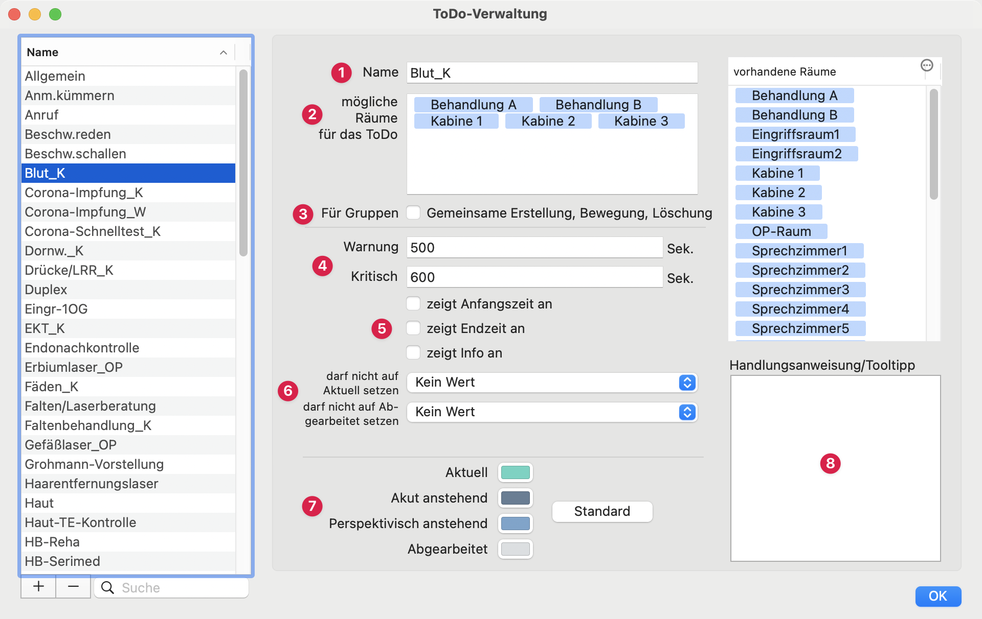 tomedo handbuch tagesliste todo konzept verwaltung