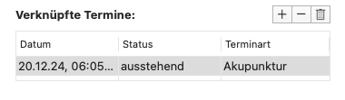 verknuepfte termine in aufgabenansicht