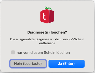 Diagnosen loeschen