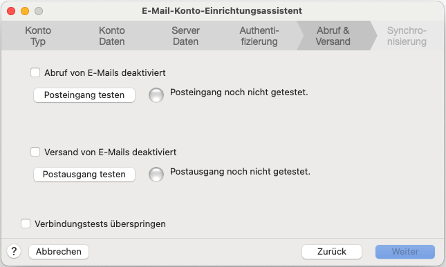 E Mail Konto Einrichtungsassistent Schritt 5 3