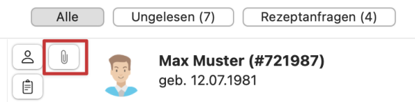 tomedo handbuch ad messenger inbox bueroklammer