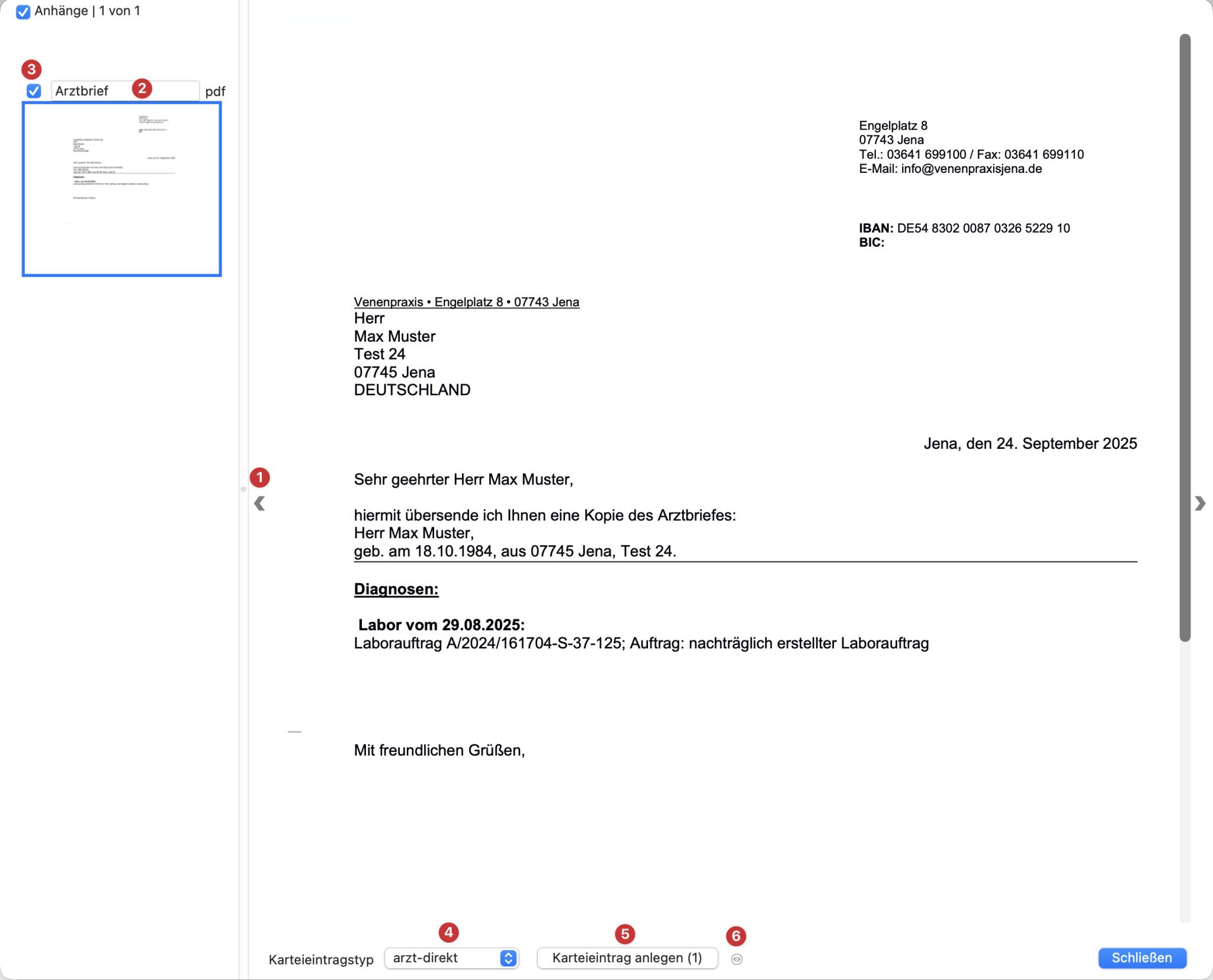 tomedo handbuch ad messenger inbox galerie