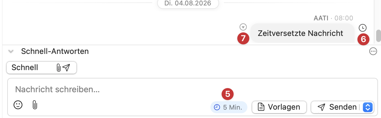 tomedo handbuch ad messenger zeitversetzte nachrichten versand