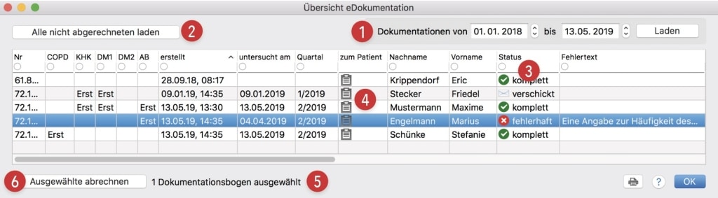 tomedo handbuch dmp dokumentation abrechnung dmp