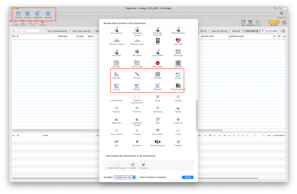 tomedo handbuch doctolib tagesliste