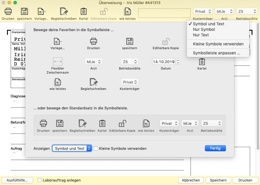 tomedo handbuch formular kbv header 1