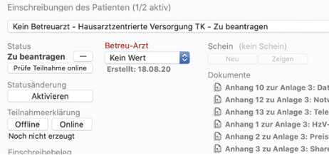 tomedo handbuch hzv modul patienteneinschreibung beantragen 3