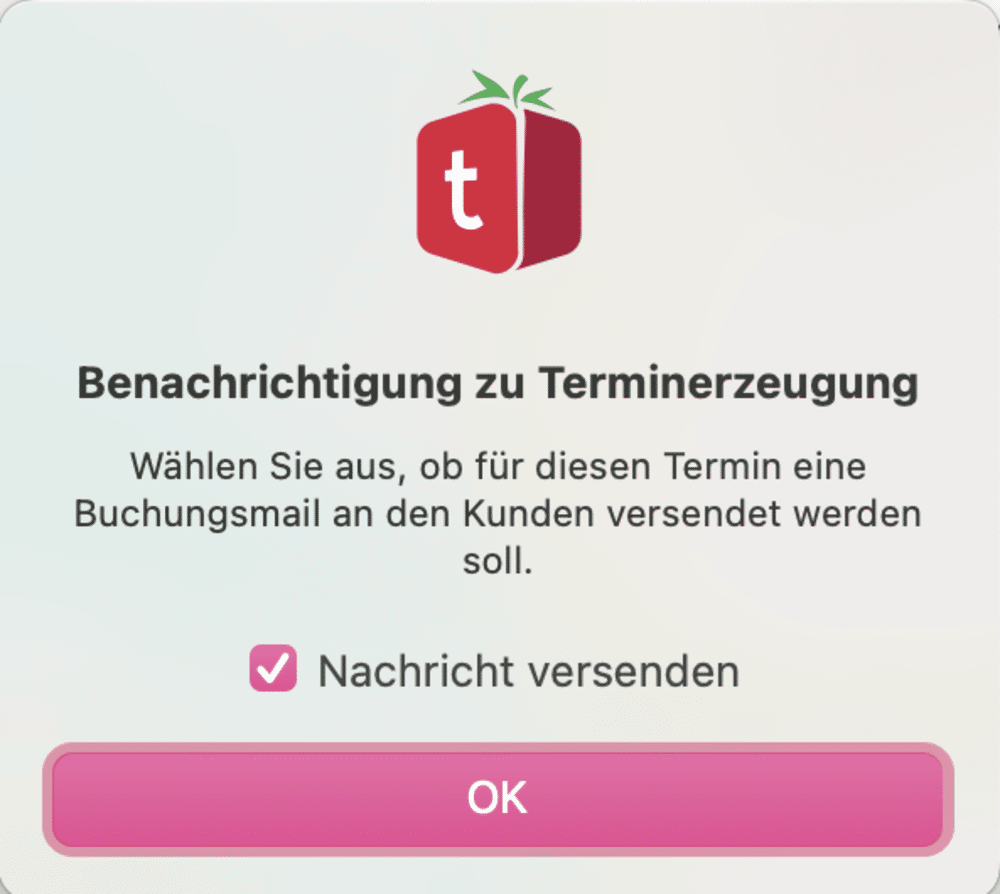 tomedo handbuch kalender terminaenderungs benachrichtigungen terminanlage abfrage popover