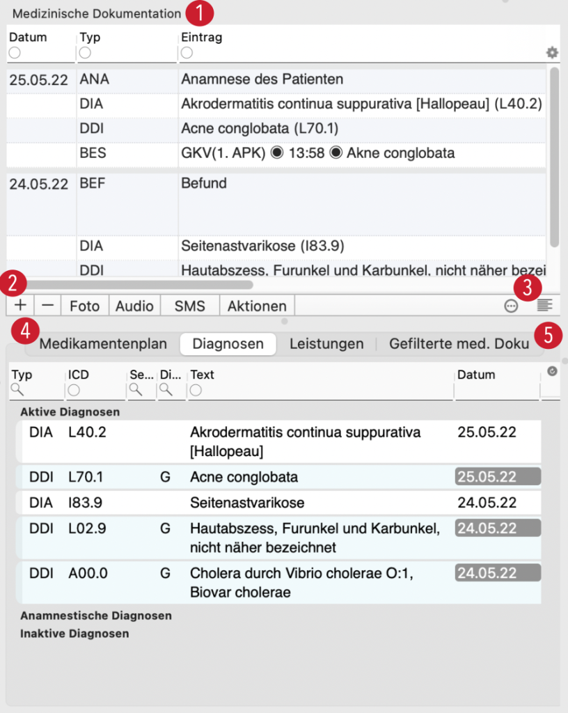 tomedo handbuch kartei medizinische dokumentation