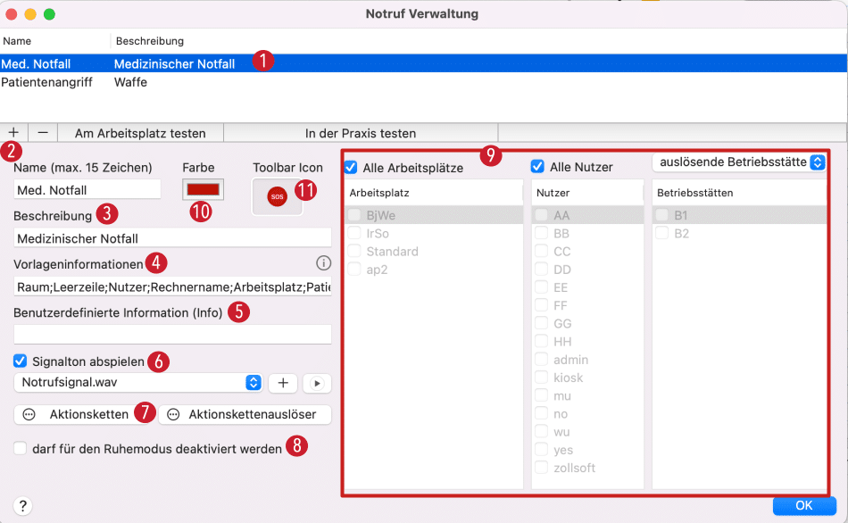 tomedo handbuch praxisnotruf praxisorganisation praxisnotruf neu