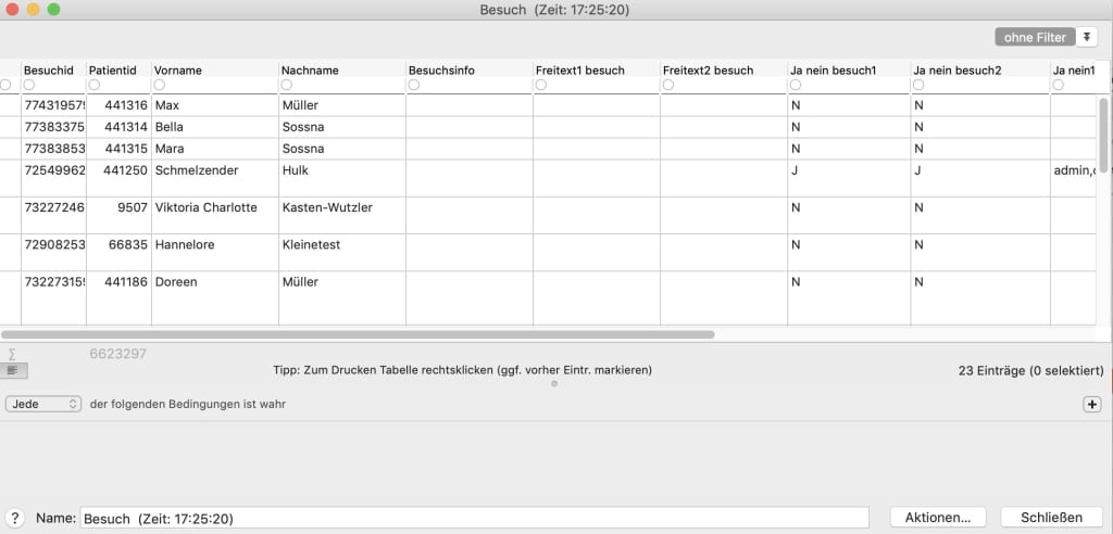 tomedo handbuch tipps uns tricks vorgefilterte statistikabfragen 2