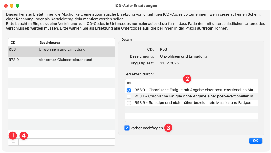 tomedo handbuch tomedo abrechnung gkv abrechnung die abrechnung icd auto ersetzungen v1 167