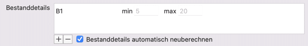 tomedo handbuch warenwirtschaft einstellungen automatische mindestbestandsberechnung ausgewaehlte waren