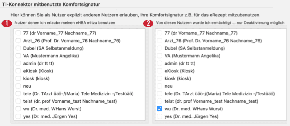 tomedo handbuch medikamente medikamentenverordnung eRezept Komfortsignatur mitbenutzen