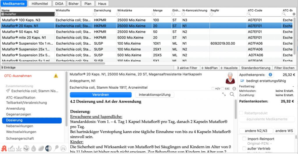 tomedo handbuch medikamente medikamentenverordnung medikament verordnen