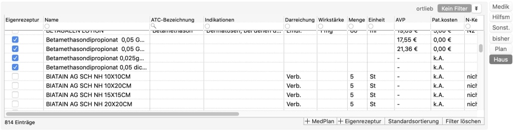 tomedo handbuch medikamente medikamentenverordnung neue eigenrezeptur 1