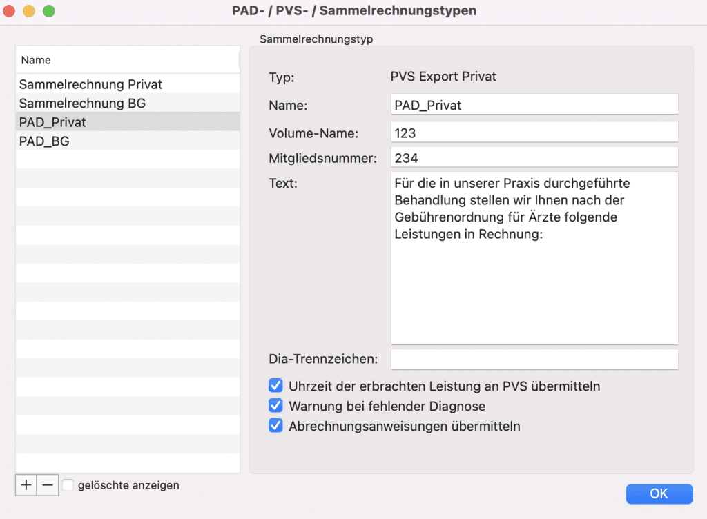 tomedo handbuch abrechnung privatrechnung sammelrechnung pvs