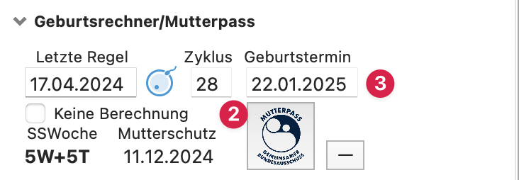 tomedo handbuch elektronische dokumentation elektronischer mutterpass2