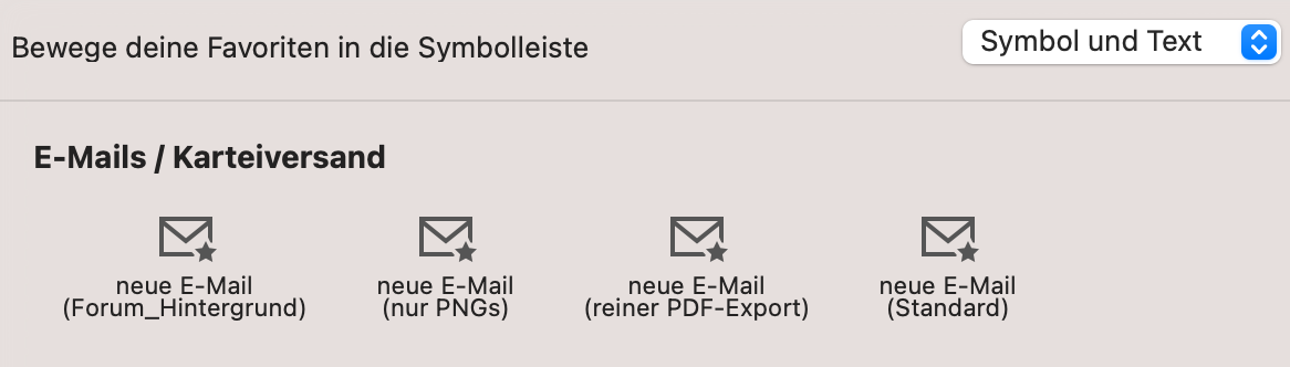 tomedo changelog v1 144 Mail Symbolleiste