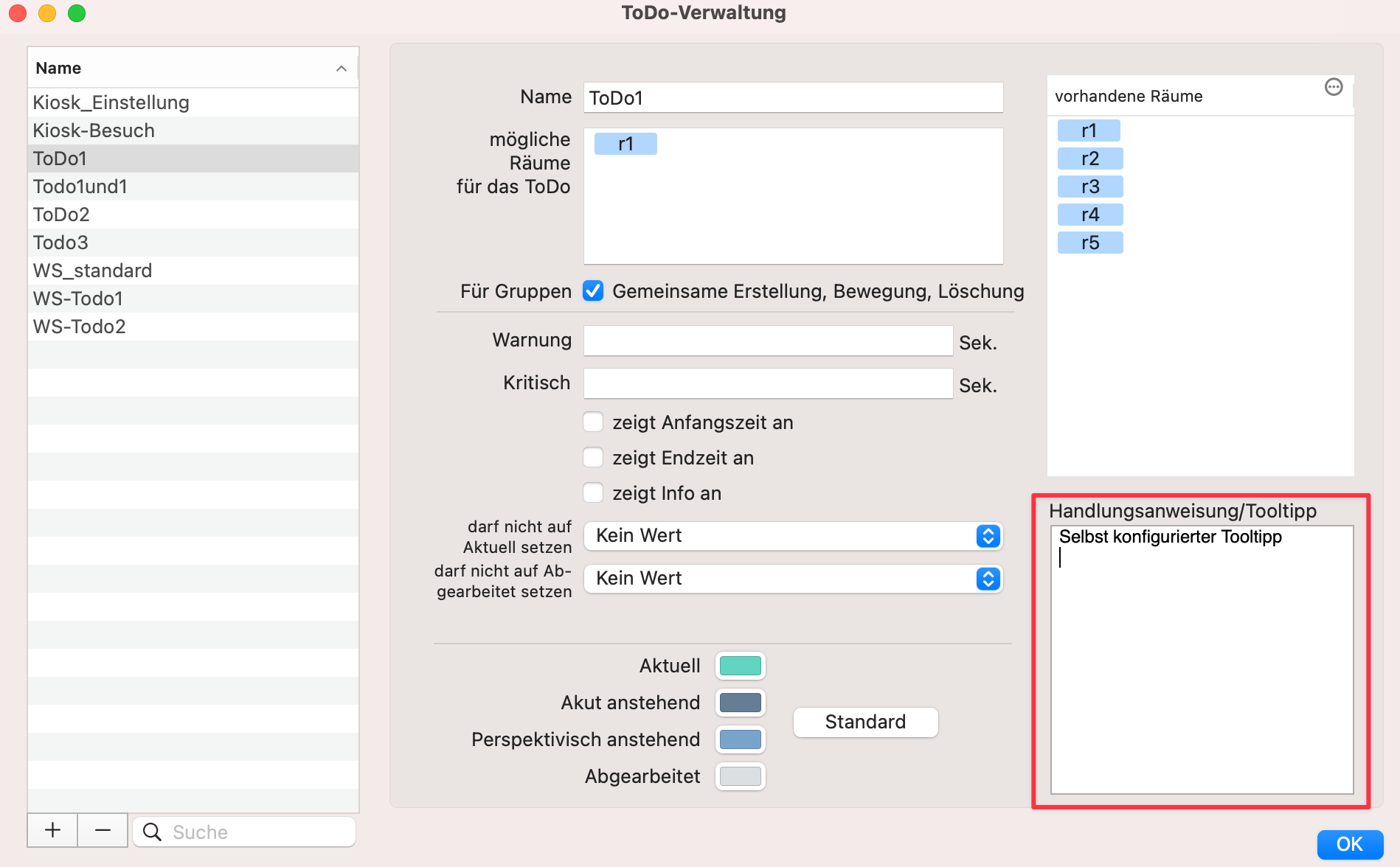 tomedo changelog v1 144 Todo Tooltipps 2