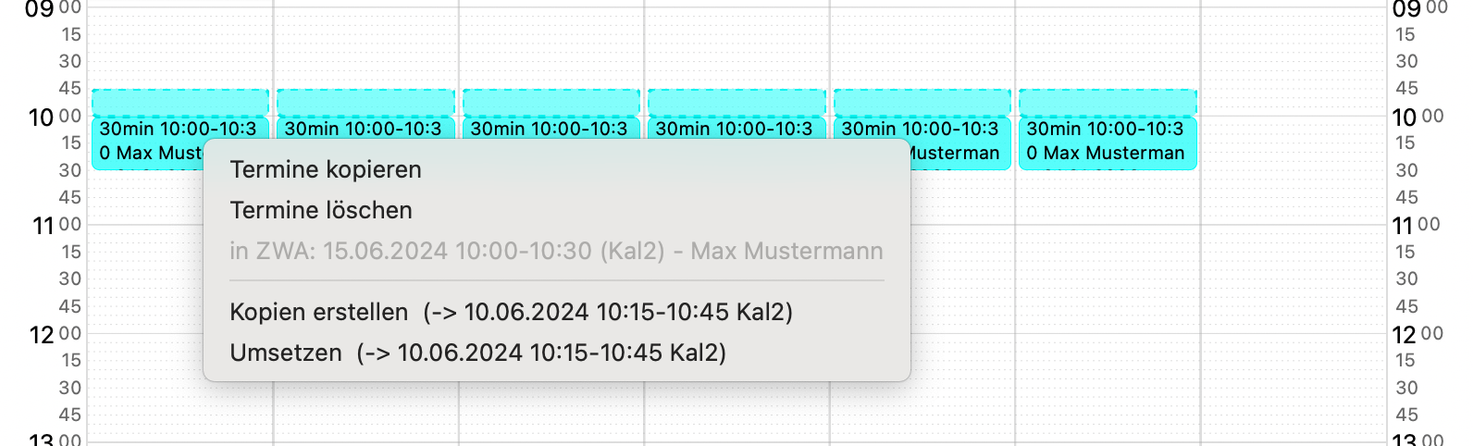 tomedo changelog v1 144 Wiederholungstermine 2