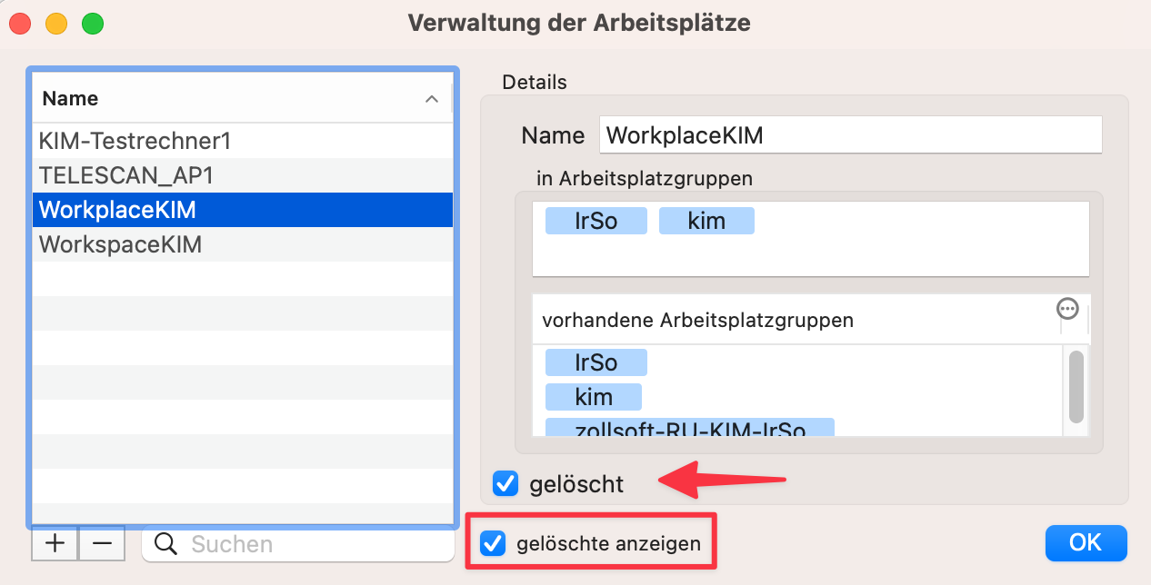 tomedo changelog v1 144 geloescht Arbeitsplatz Nutzer 2