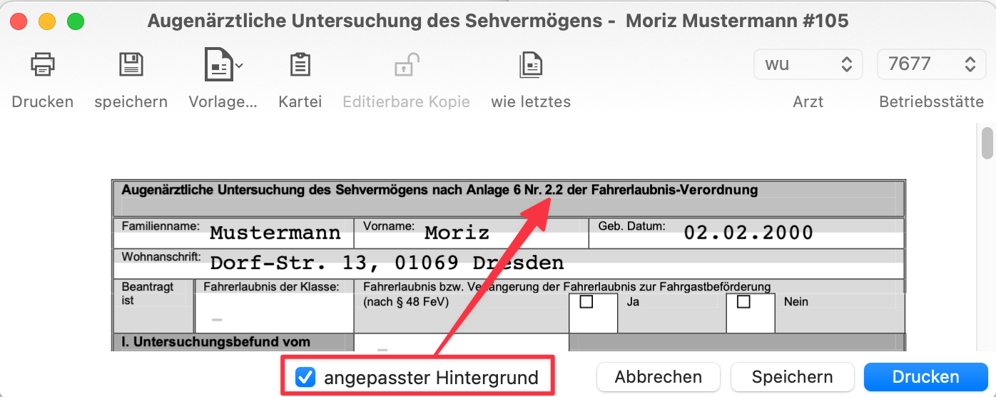 tomedo changelog v1 145 1 Fuehrerscheingutachten