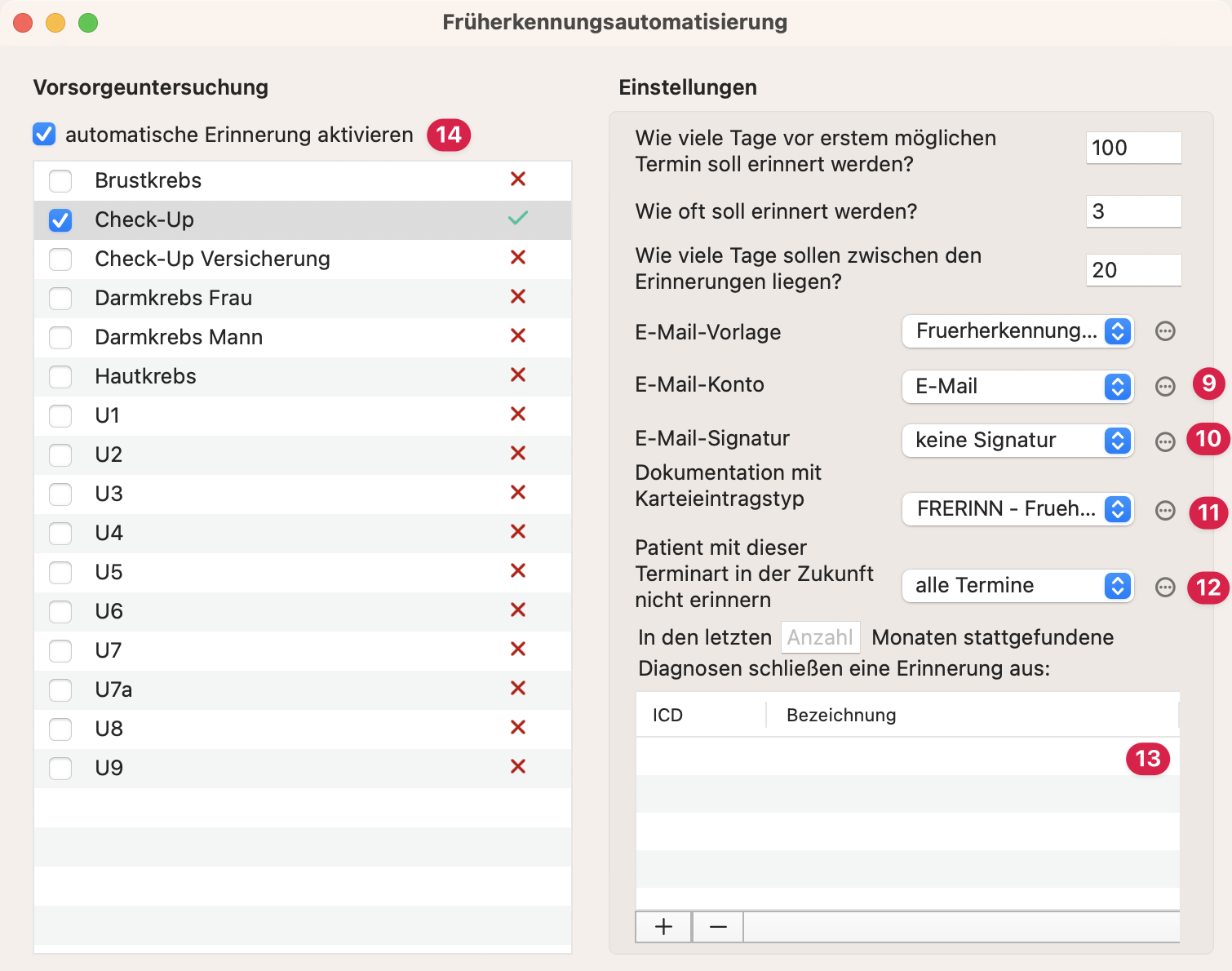 tomedo handbuch frueherkennung automatisierung konfiguration2