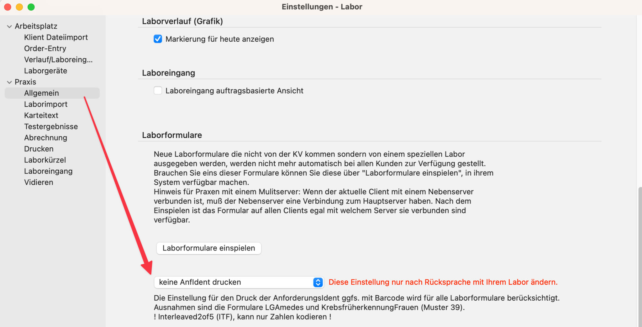 tomedo changelog v1 147 laboreinstellung anforderungsident