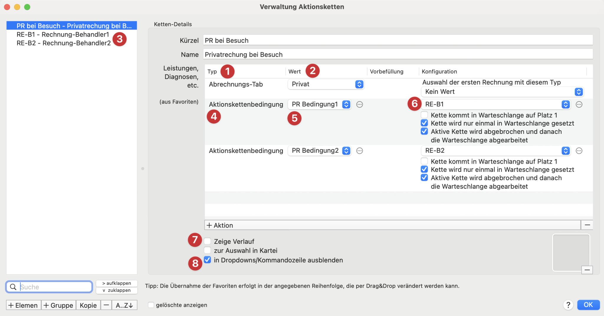 tomedo dental handbuch abrechnungsverwaltung kzv automatische privatrechnung 3