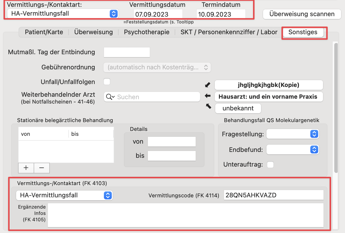 tomedo handbuch tsvg hausarztvermittlungsfall