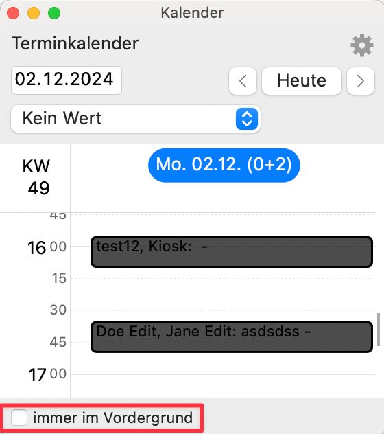 tomedo changelog v1 150 kalender panel