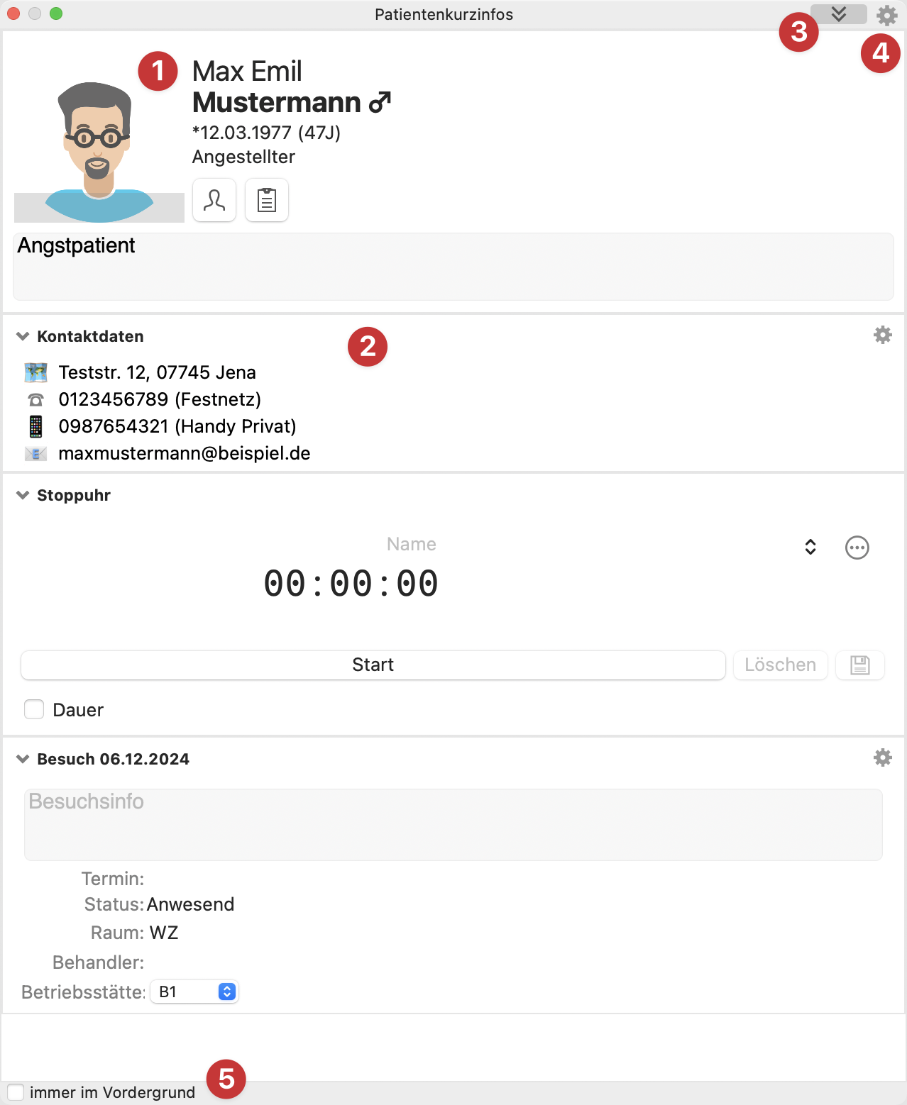tomedo handbuch tagesliste panels patienten kurzinfos