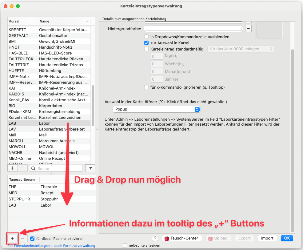 tomedo changelog 151 1 kartei karteieintragstypen