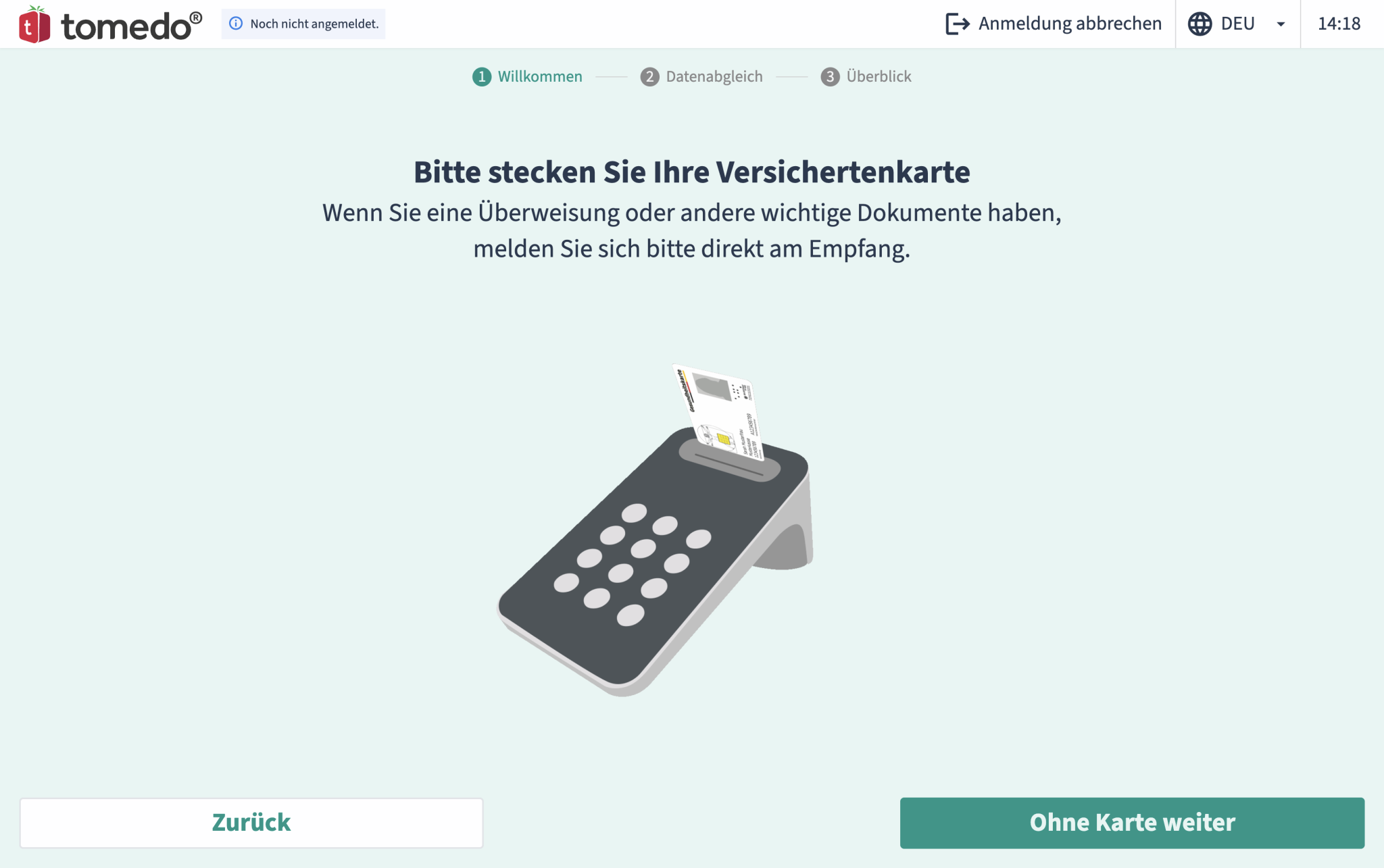 air handbuch kiosk2.0 anmeldung mit karte