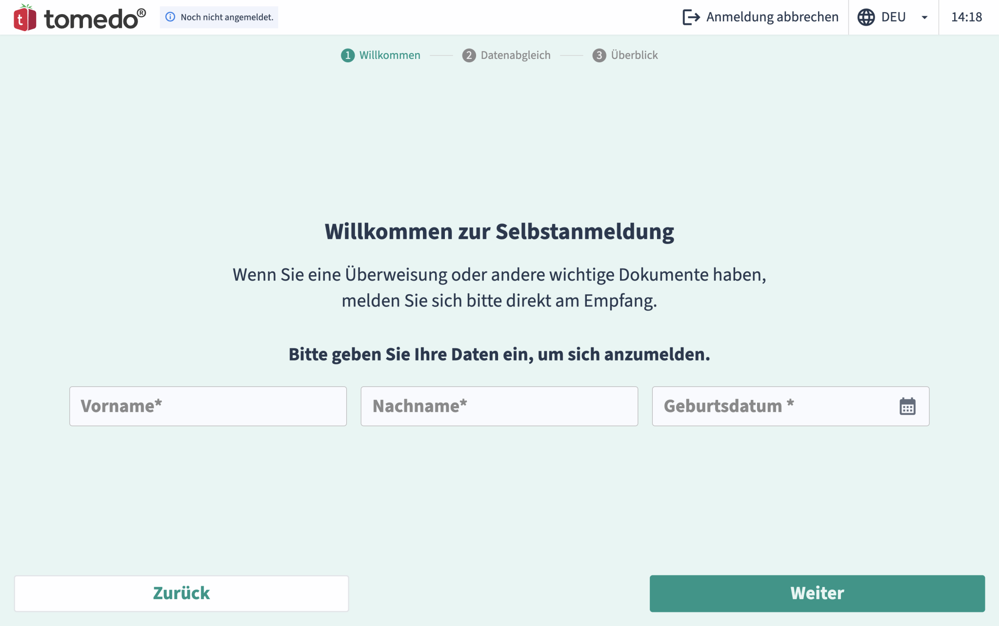 air handbuch kiosk2.0 anmeldung ohne karte