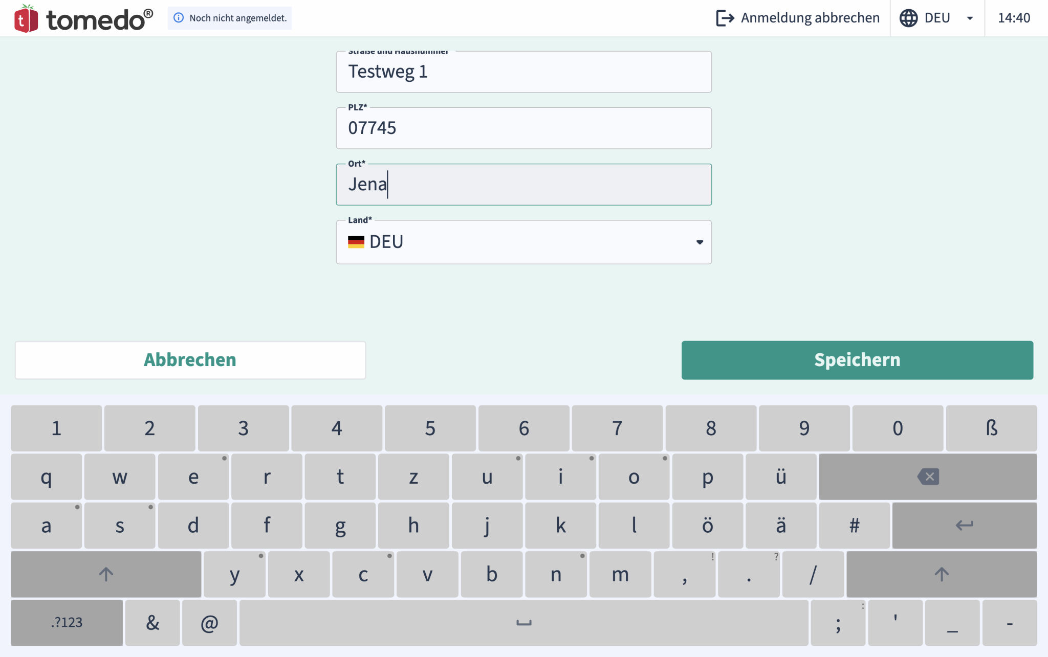 air handbuch kiosk2.0 anmeldung stammdaten adresse