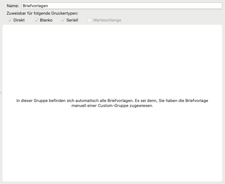 tomedo handbuch drucker und scanner druckprofil anlegen standardgruppe briefvorlagen 1