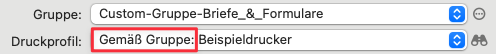 tomedo handbuch drucker und scanner druckprofil anlegen zuordnung per druckgruppe