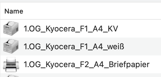 tomedo handbuch drucker und scanner druckprofile anlegen und nutzen druckerbenennung