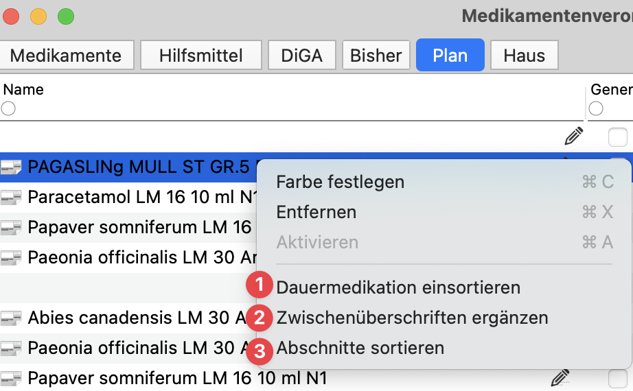 tomedo changelog 153 medik plan zwiscchenueberschrift