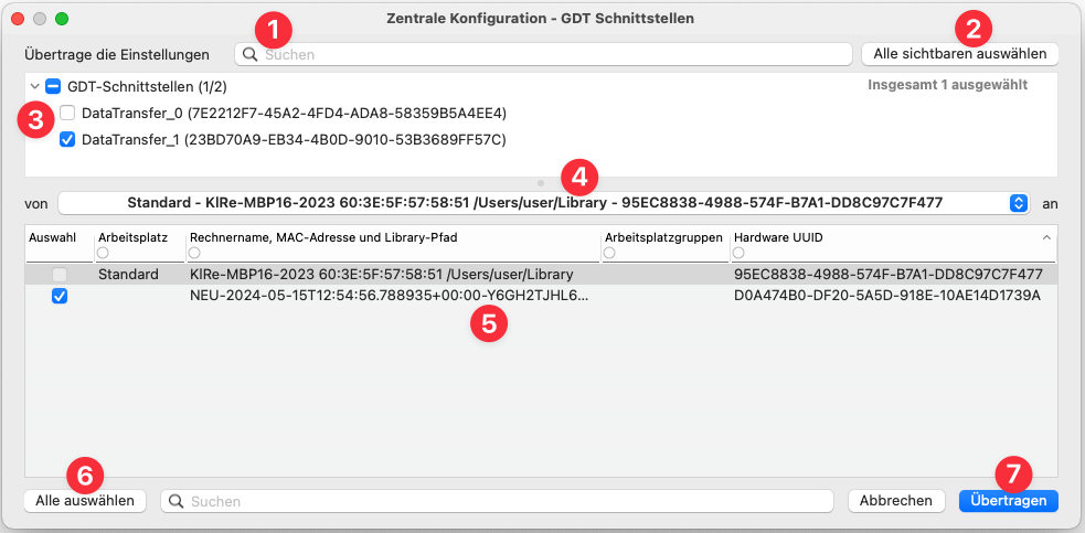 zentrale konfiguration gdt schnittstellen