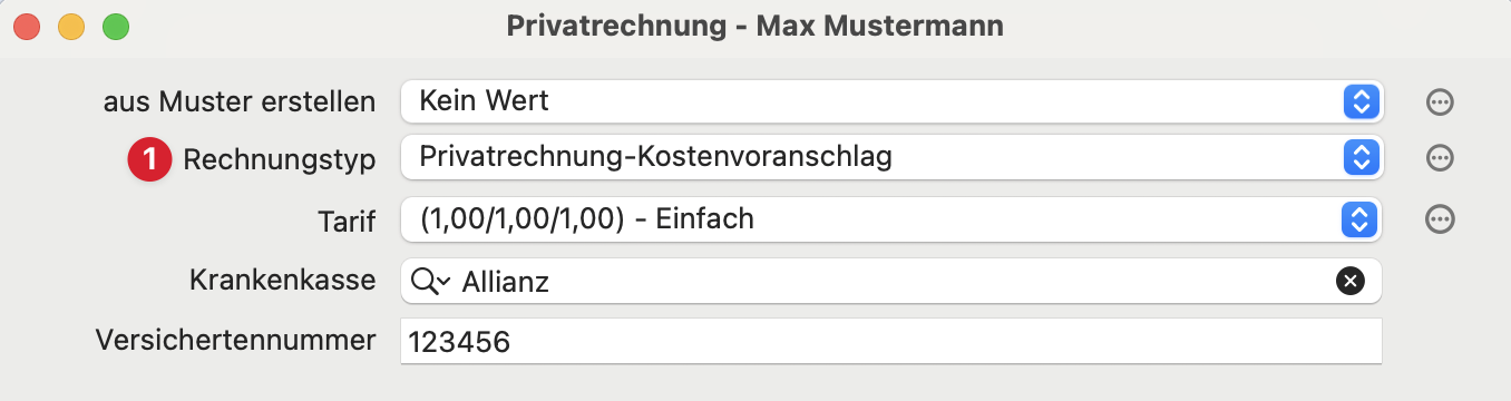 handbuch deutsch rechnungstyp kostenvoranschlag