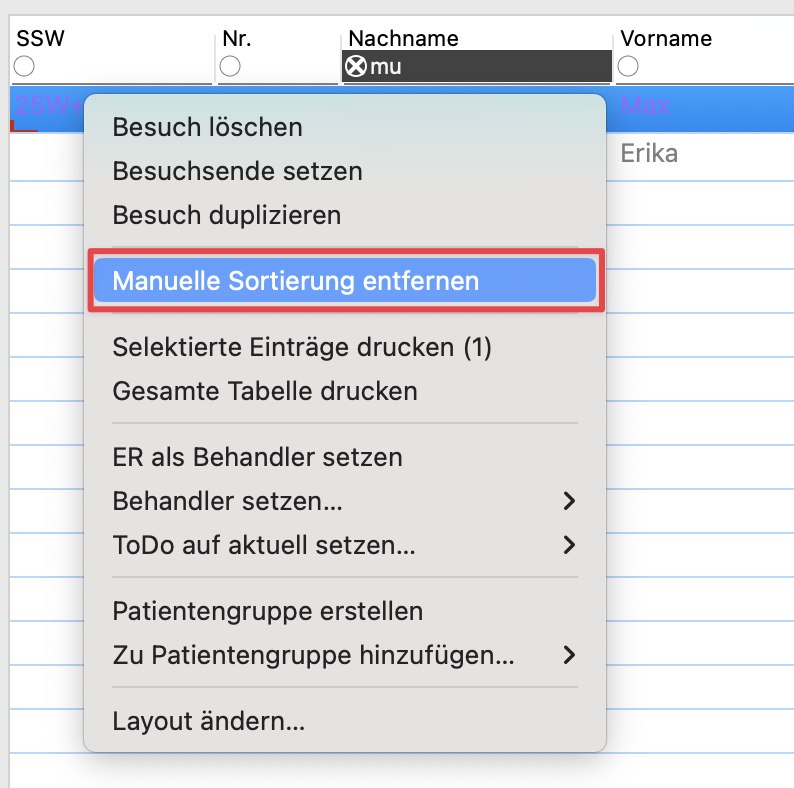 tomedo changelog 154 1 manuelle sortierung tagesliste aufheben