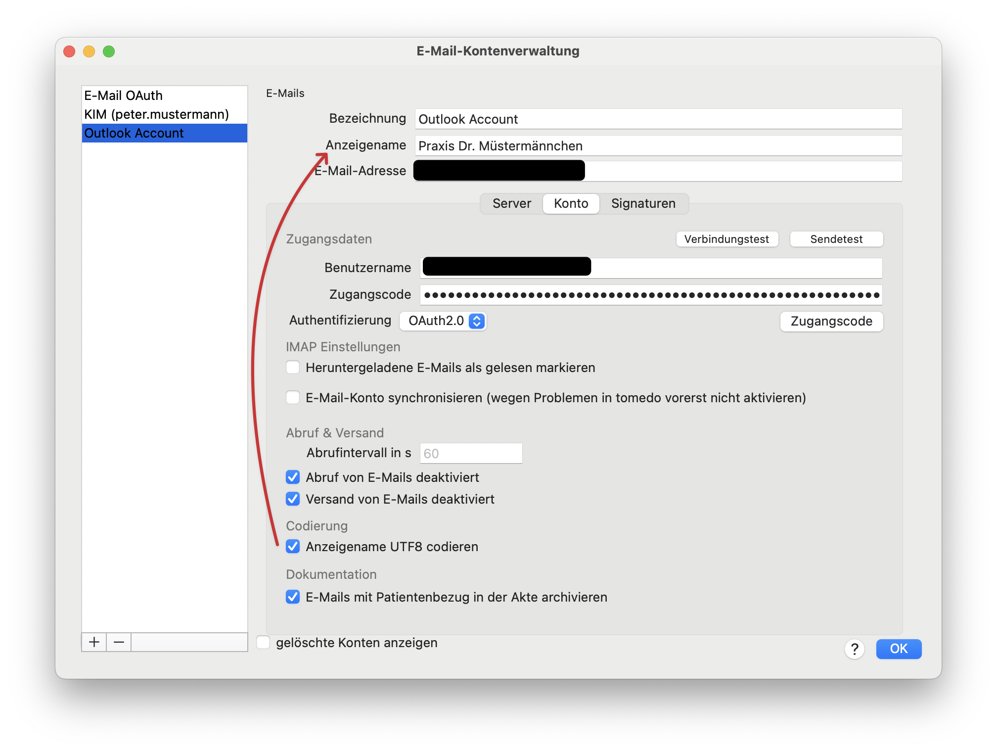 tomedo changelog 155 Mail UTF8