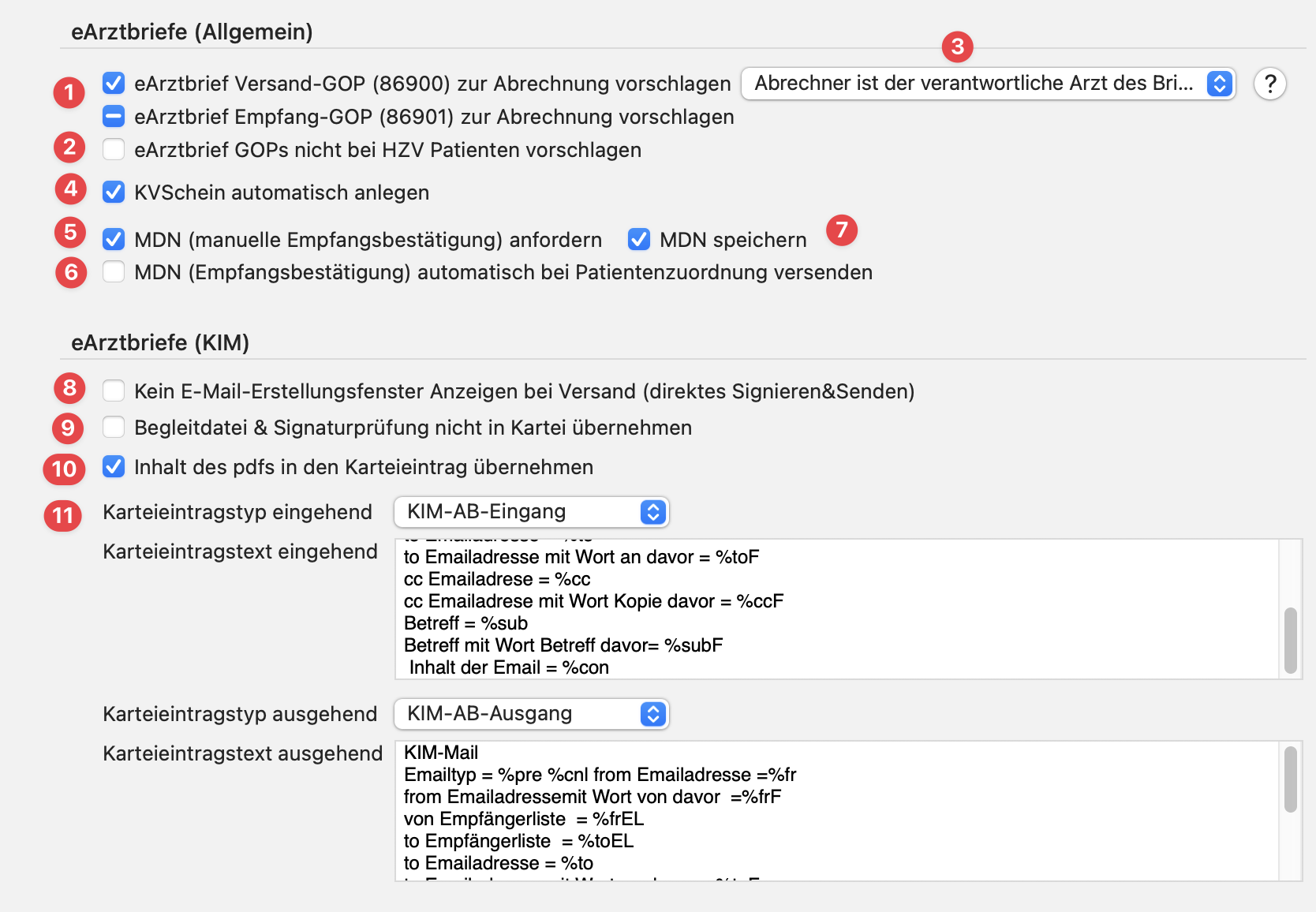 tomedo handbuch eArztbrief Einstellungen 1 1