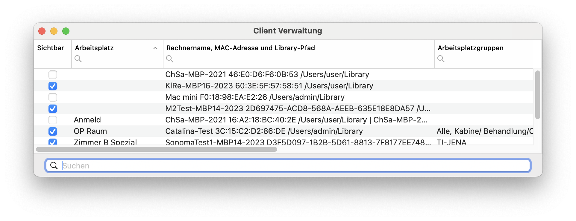 tomedo handbuch praxisverwaltung zentrale konfiguration client verwaltung 2
