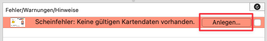 tomedo changelog 156Hinweis Schein anlegen